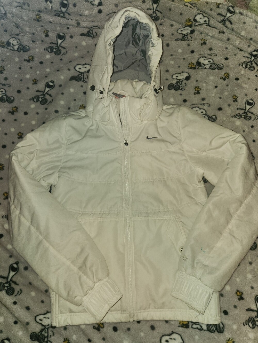 Nike Y2K 2000s White Puffer Jacket